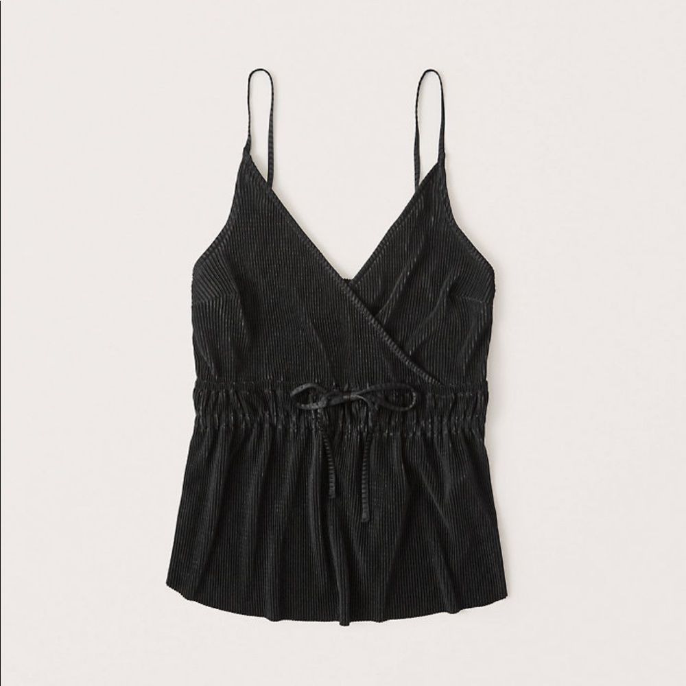 Abercrombie & Fitch Pleated Satin Cami Tank top